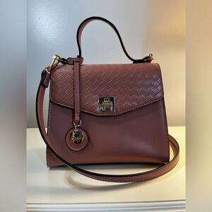 Dune London Bag Purse Crossbody Rose Pink Top Handle Adjustable Strap Satchel